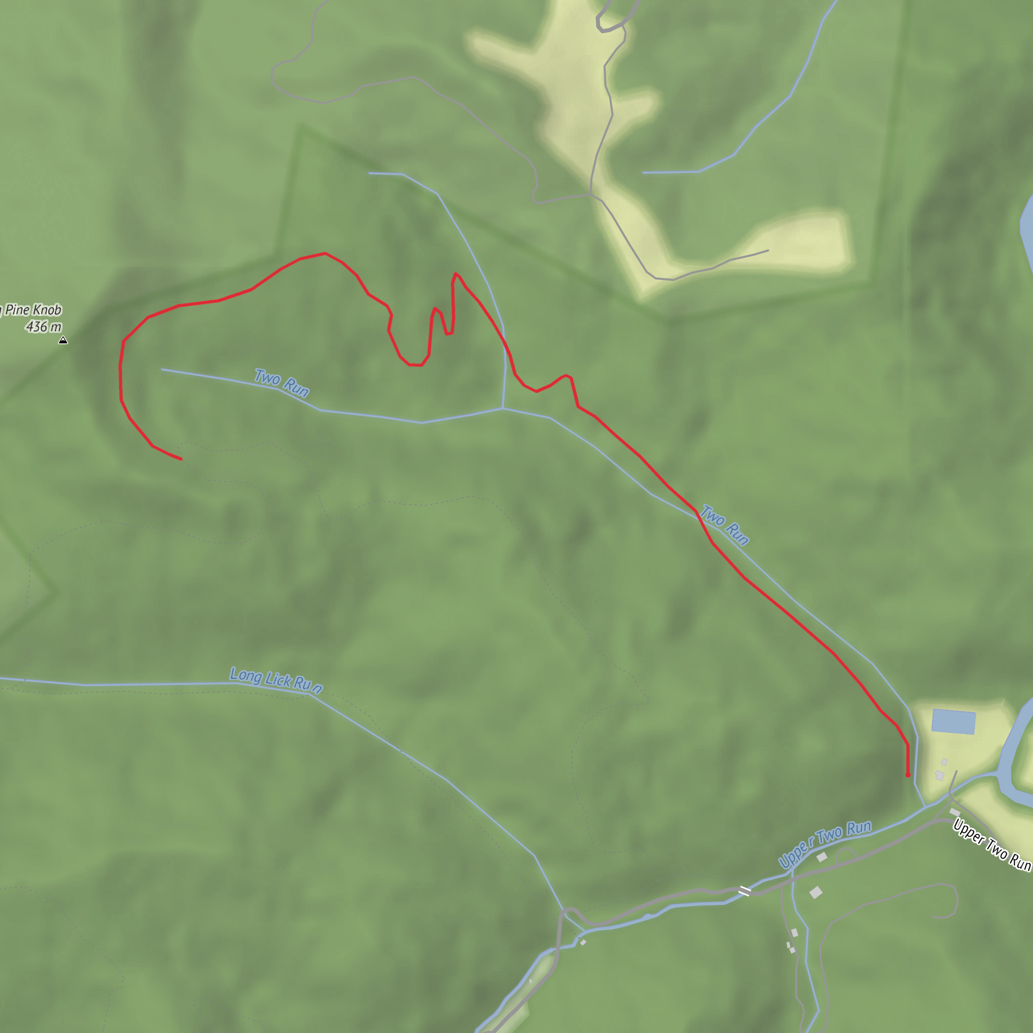 North Boundary Trail mobile static map