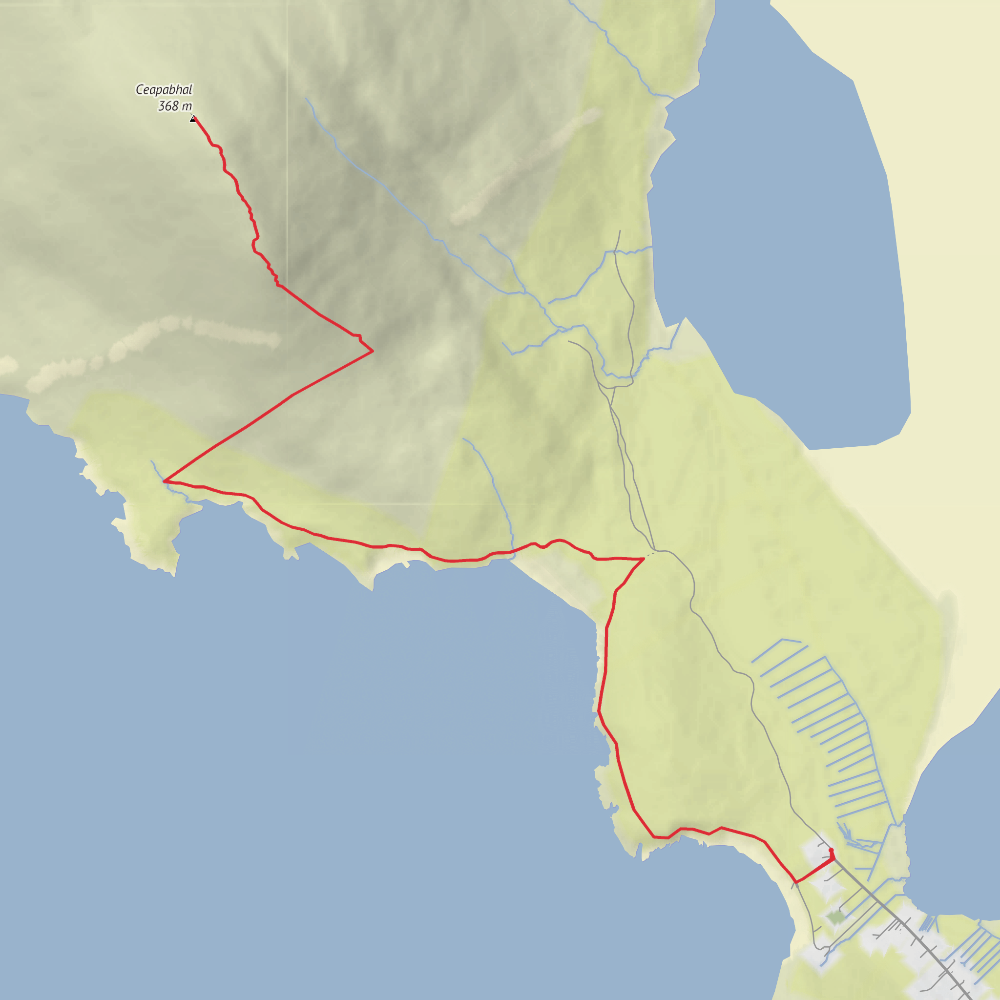 Cepabhal Out and Back mobile static map
