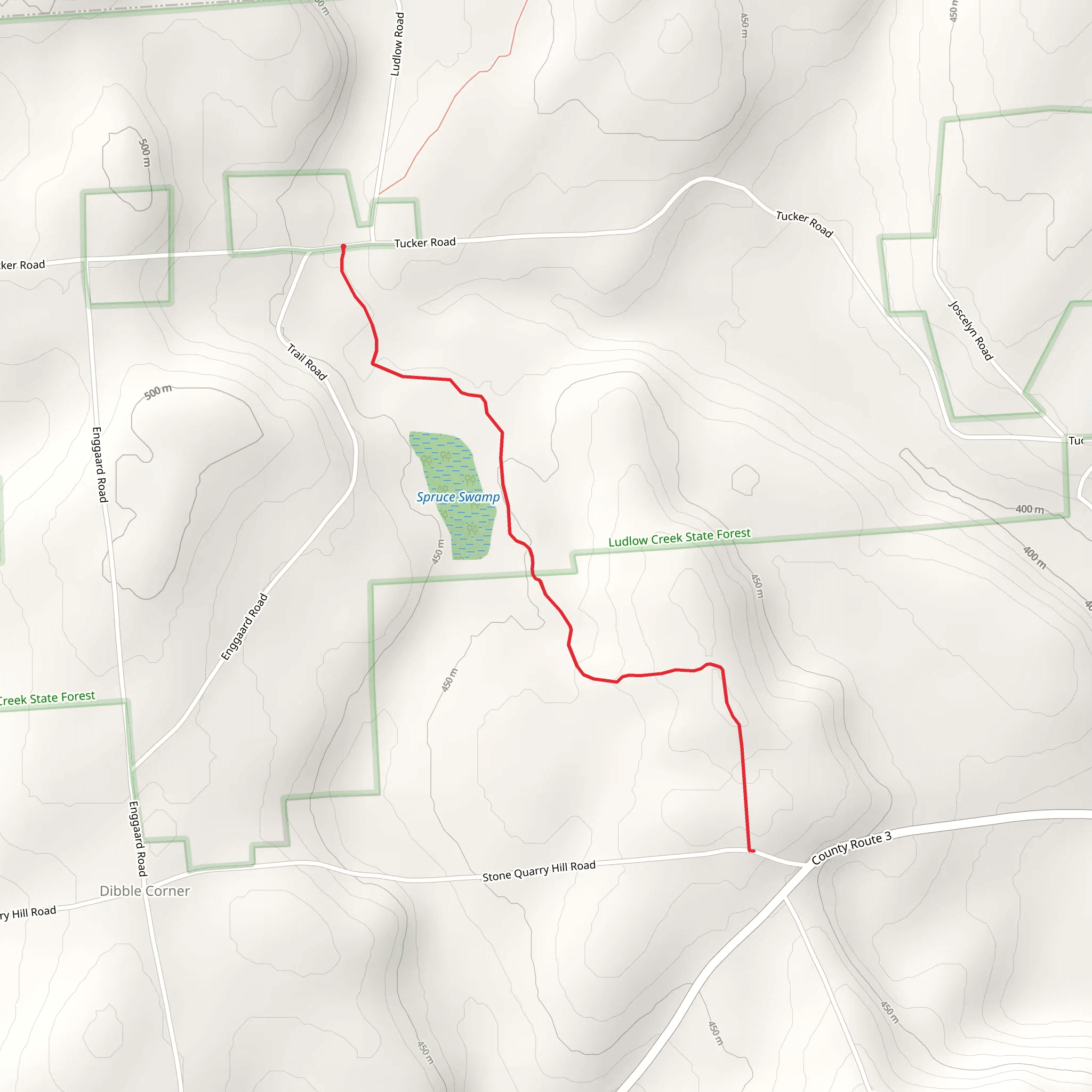 Ludlow Creek State Forest mobile static map
