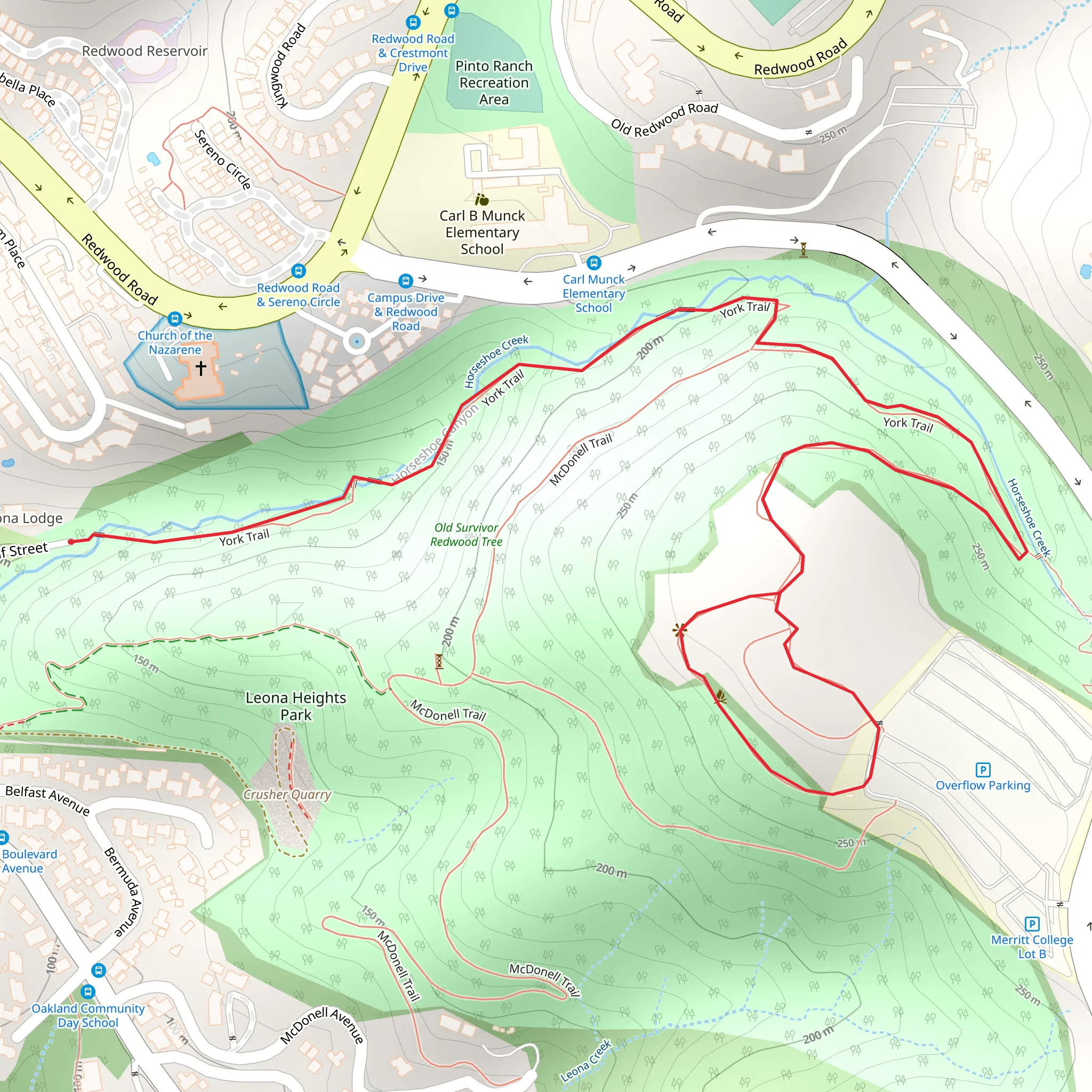 Horseshoe Creek - York Trail mobile static map