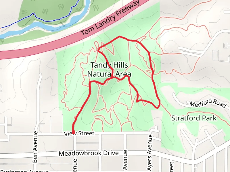 Tandy Hills Natural Area Loop