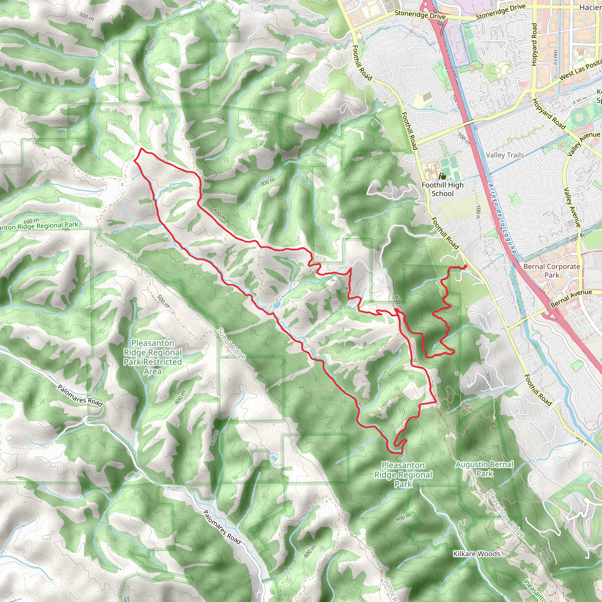 Courdet Trail and Sinbad Creek Loop mobile static map