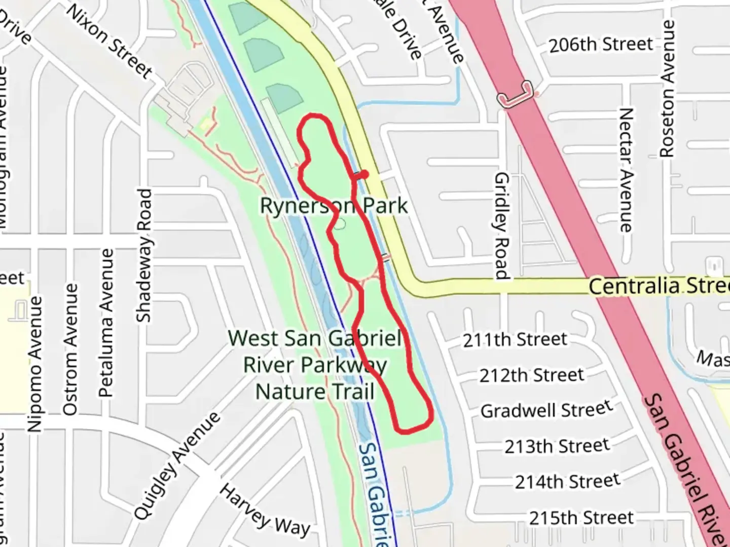 An image depicting the trail Studebaker Road Loop and its surrounding area.