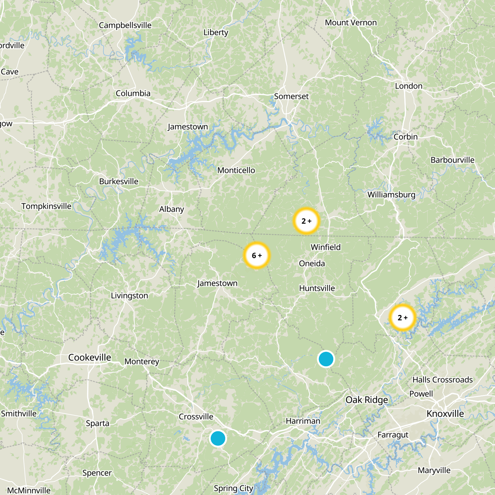 Pickett County Static Map
