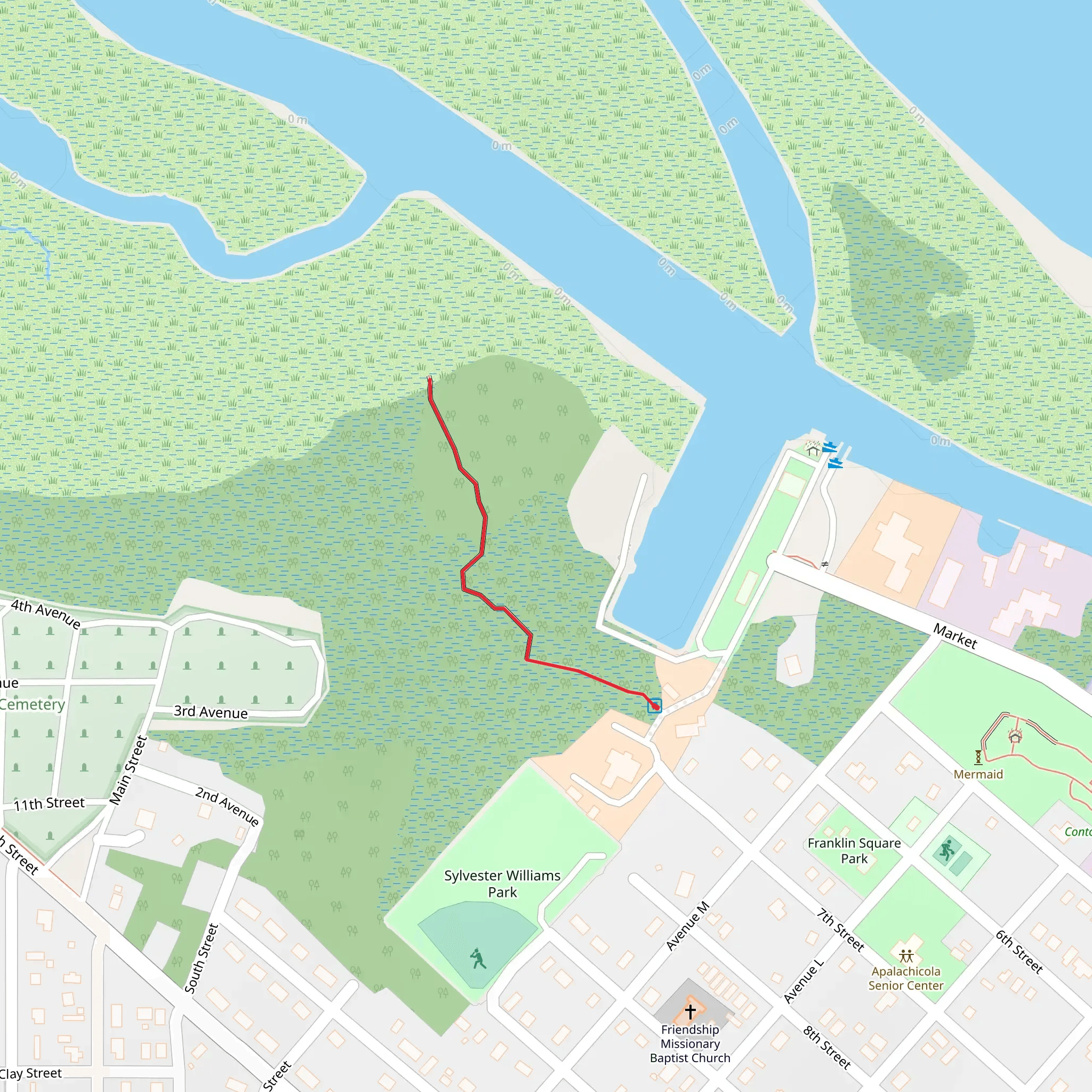 Seventh Street Trail mobile static map