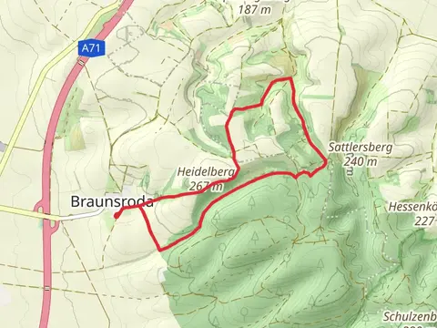 Hohe Schrecke Enzian Wiesenweg
