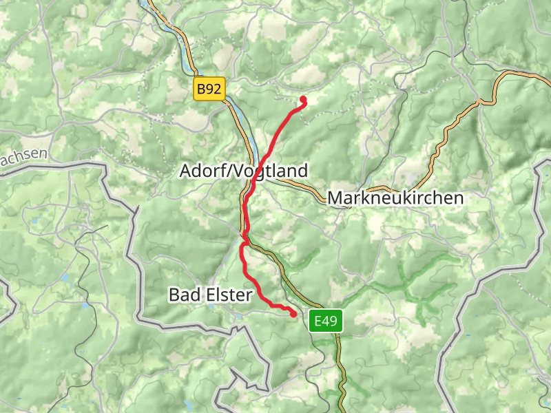 Hermsgrün to Sohl Walk