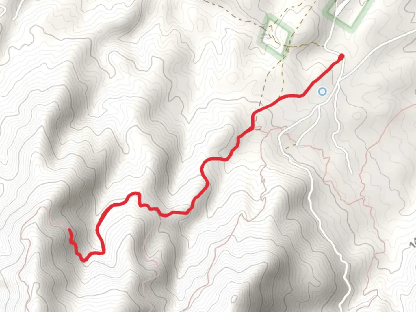 An image depicting the trail Kellner Trail and Icehouse Canyon Trail and its surrounding area.