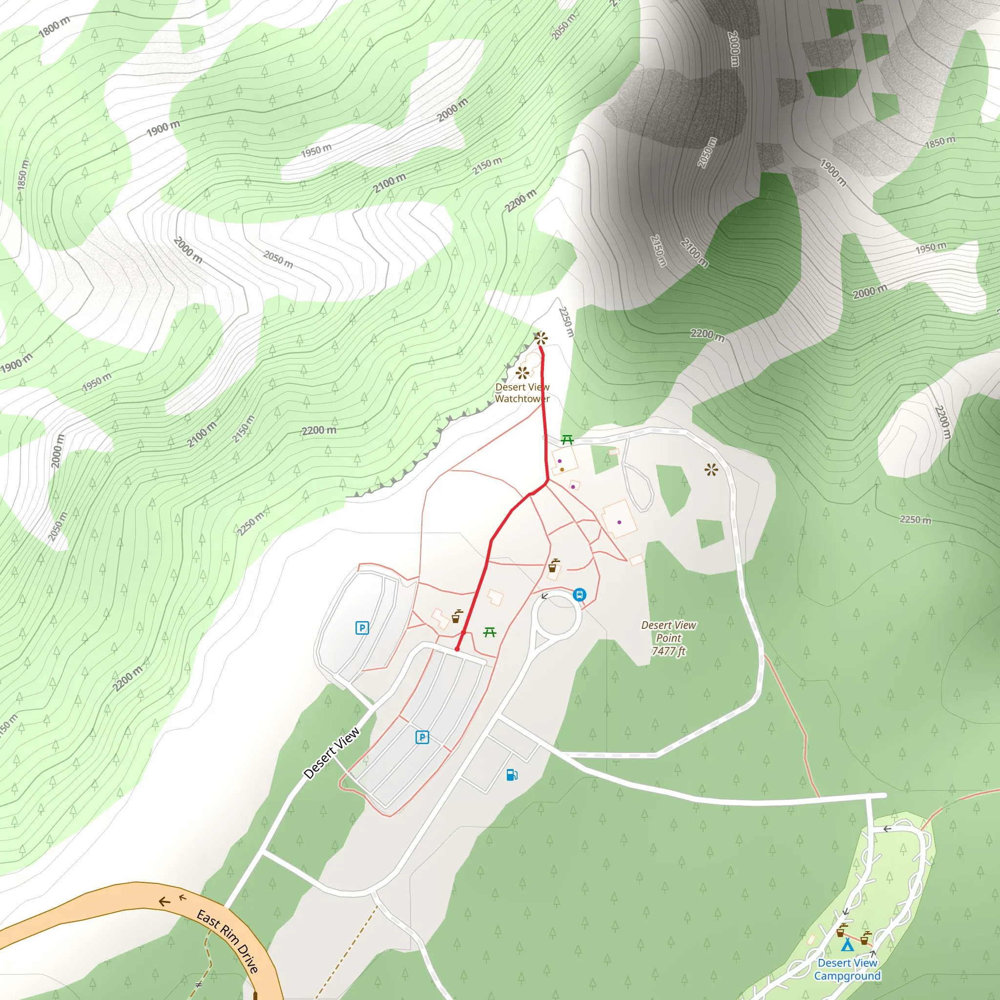 Navajo Point mobile static map