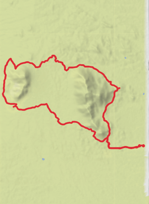Cholla Mountain and Granite Mountain Loop mobile static map