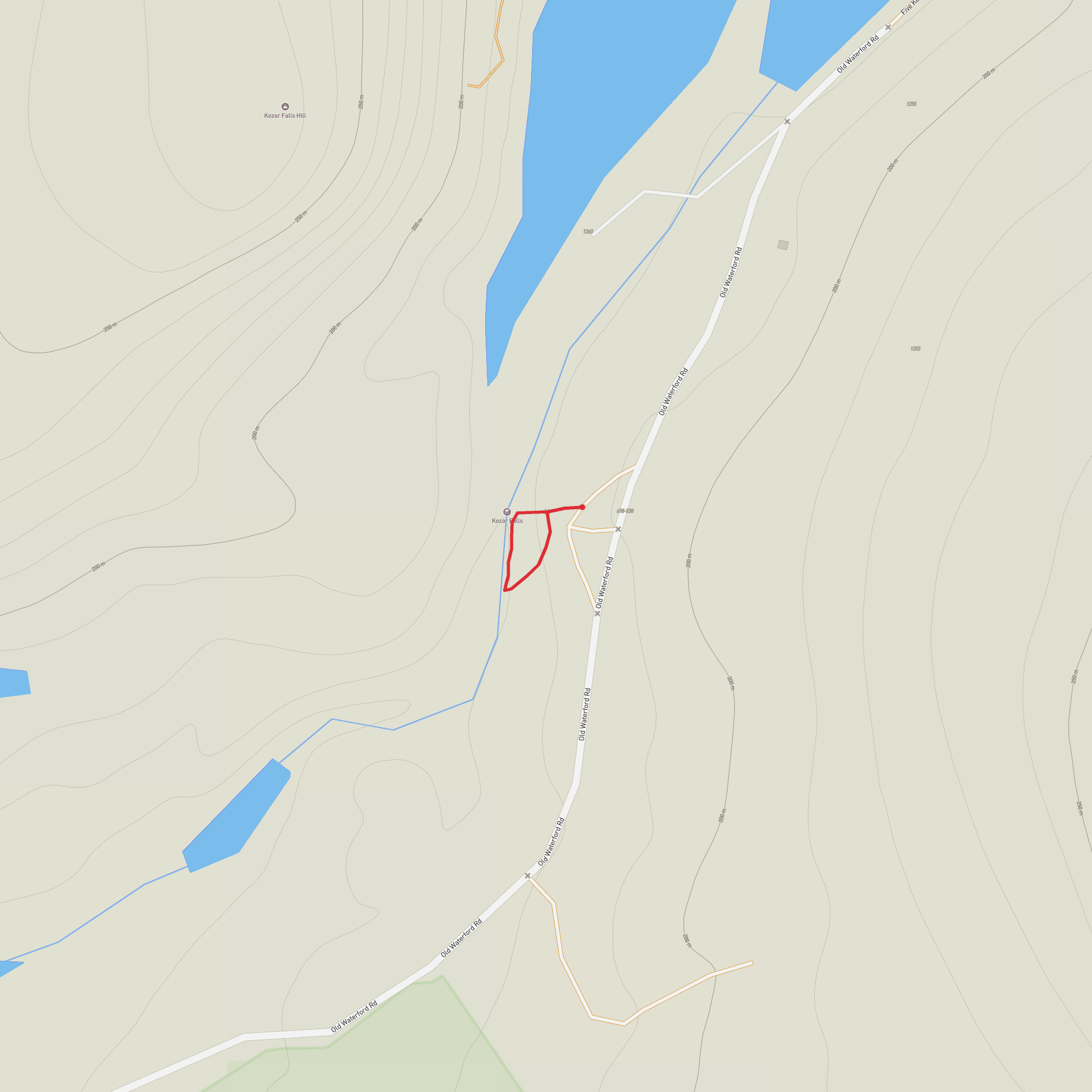 Kezar Falls mobile static map