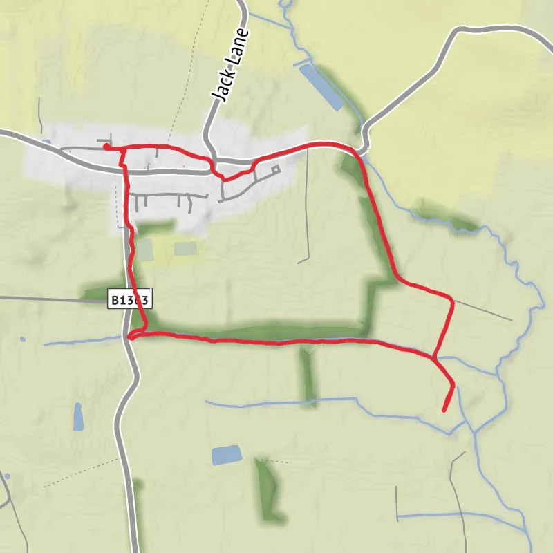Hambleton Walking mobile static map