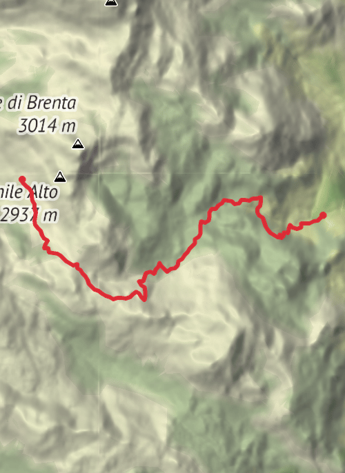 Hike from Molveno mobile static map