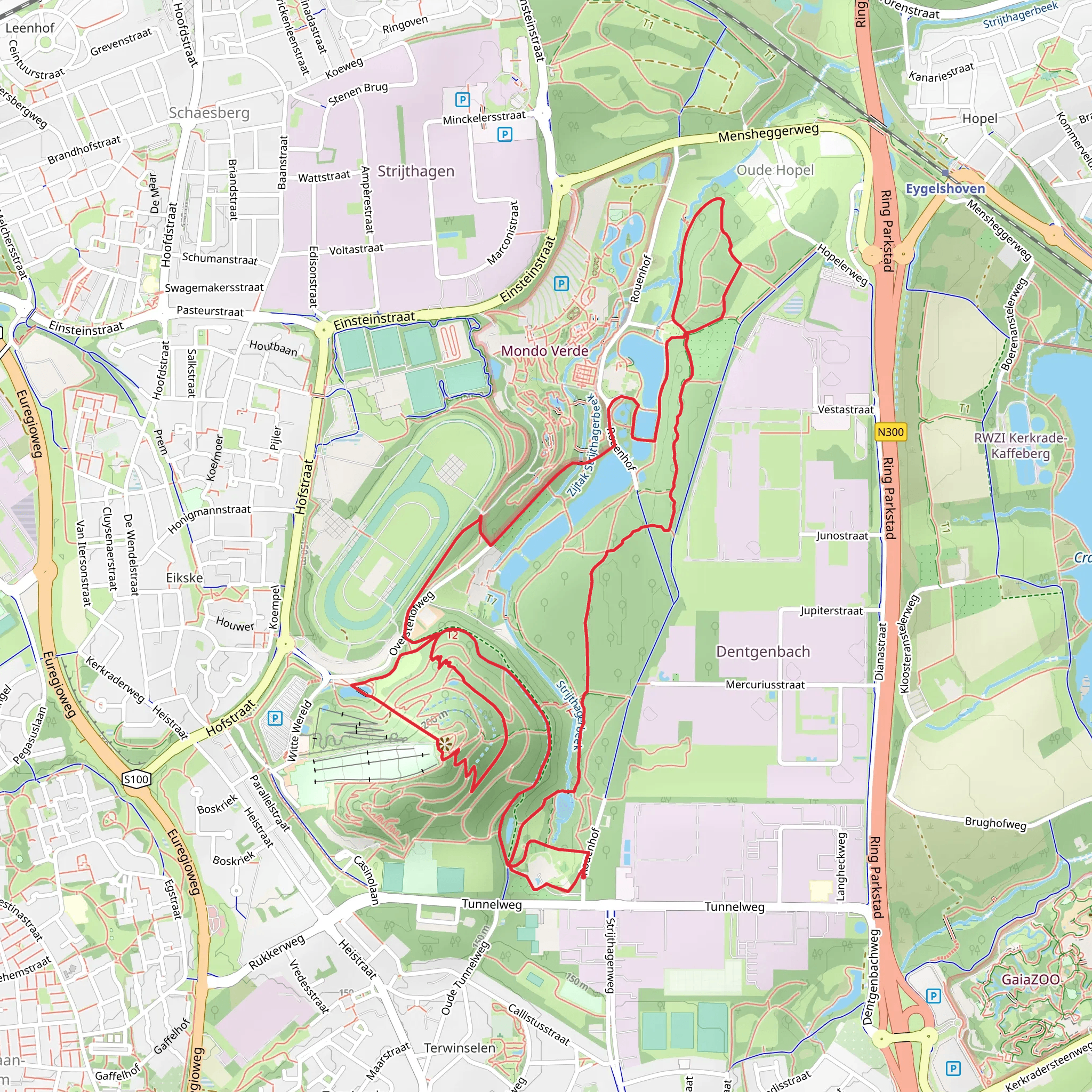 Strijthagerbeek via Gravenrode Route mobile static map