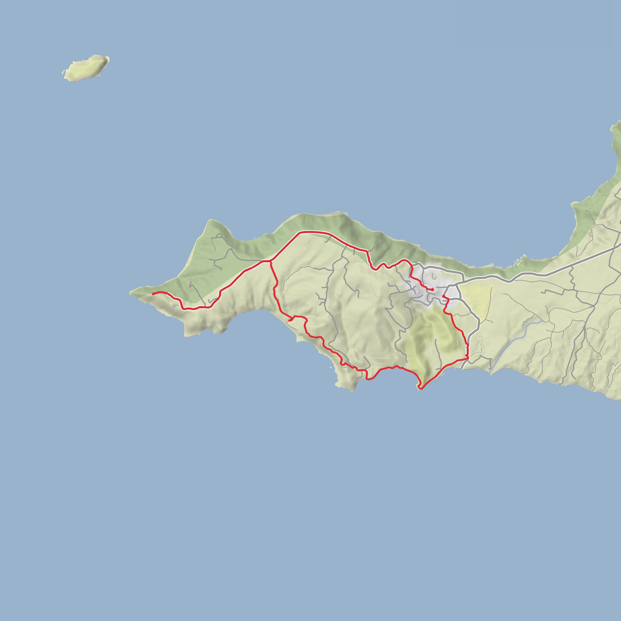 Santorini - Akrotiriou-Oias mobile static map