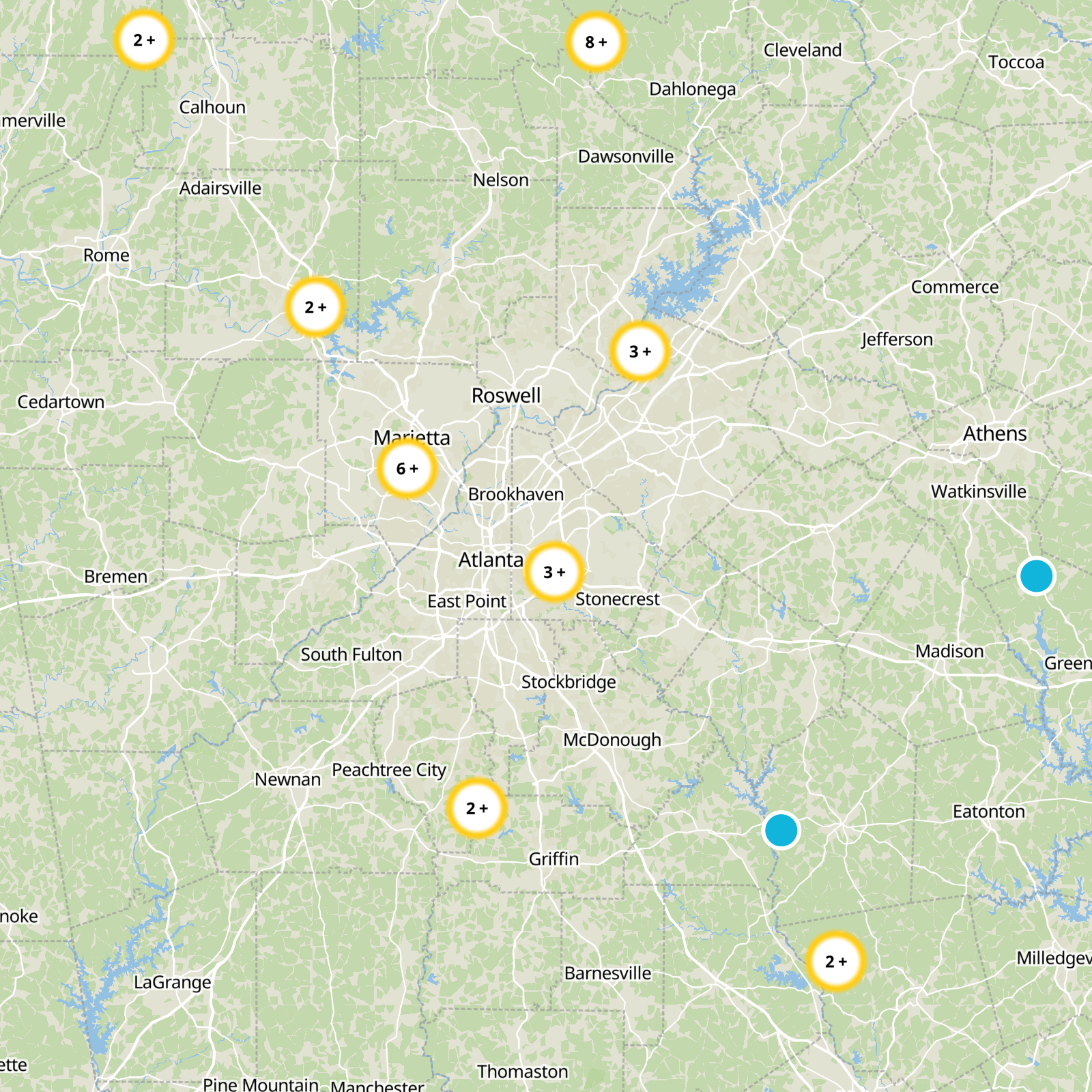 DeKalb County Static Map