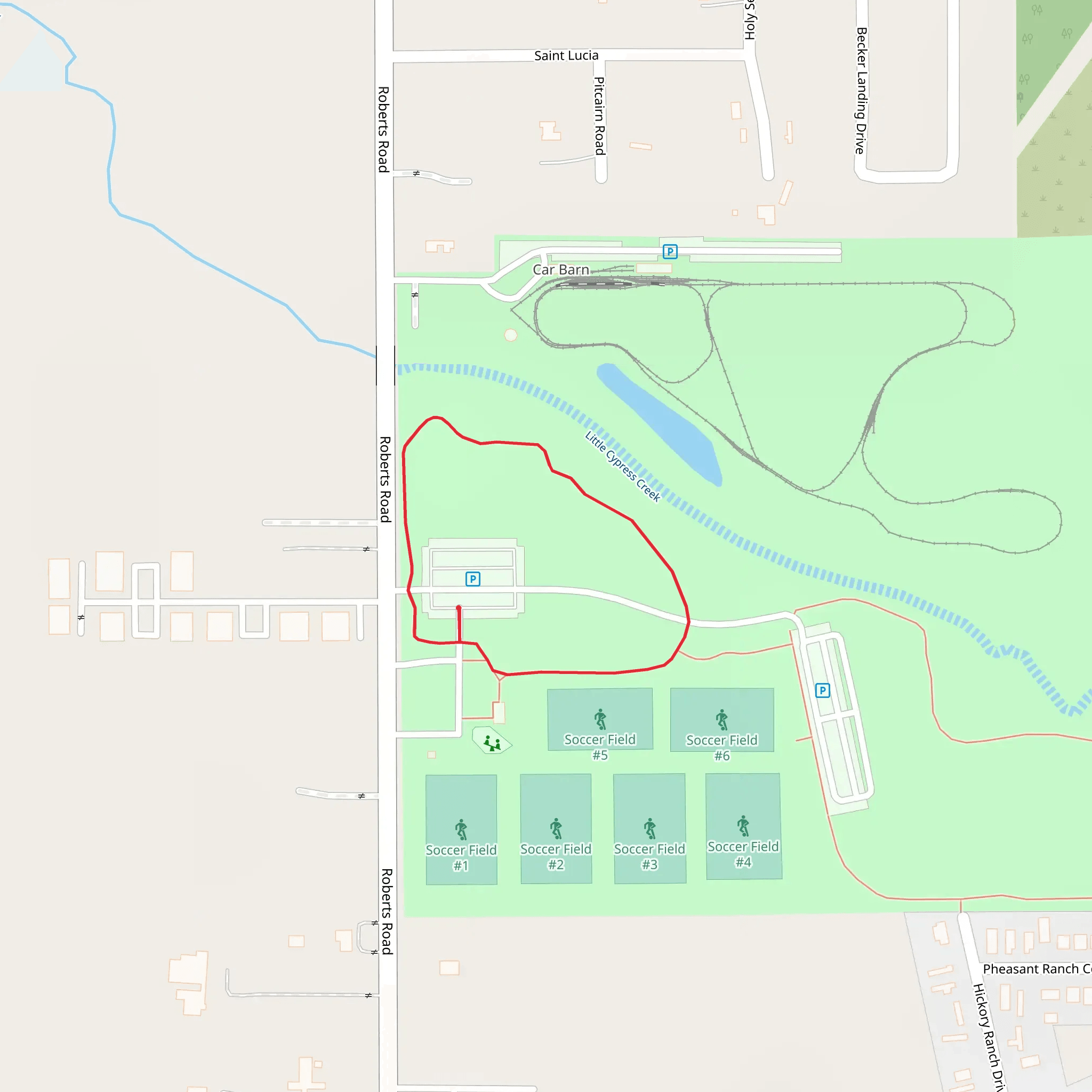 Roberts Road Loop mobile static map