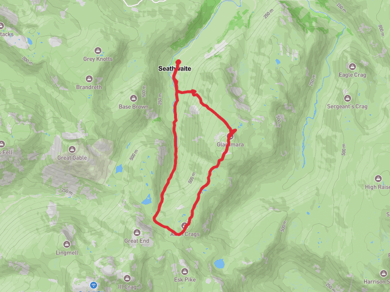 Hike on Glaramara and Allan crags loop thumbnail