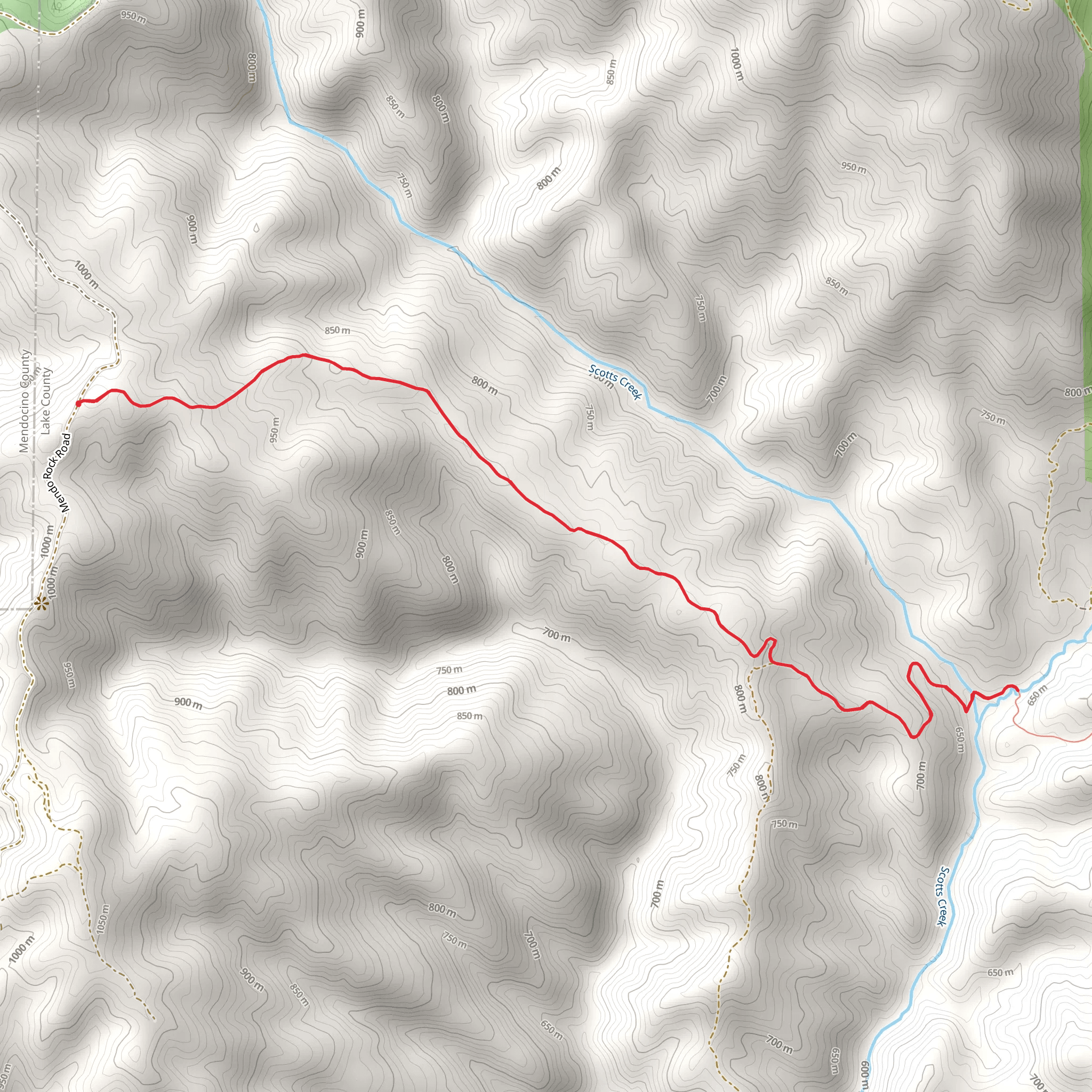 Glen Eden Trail mobile static map