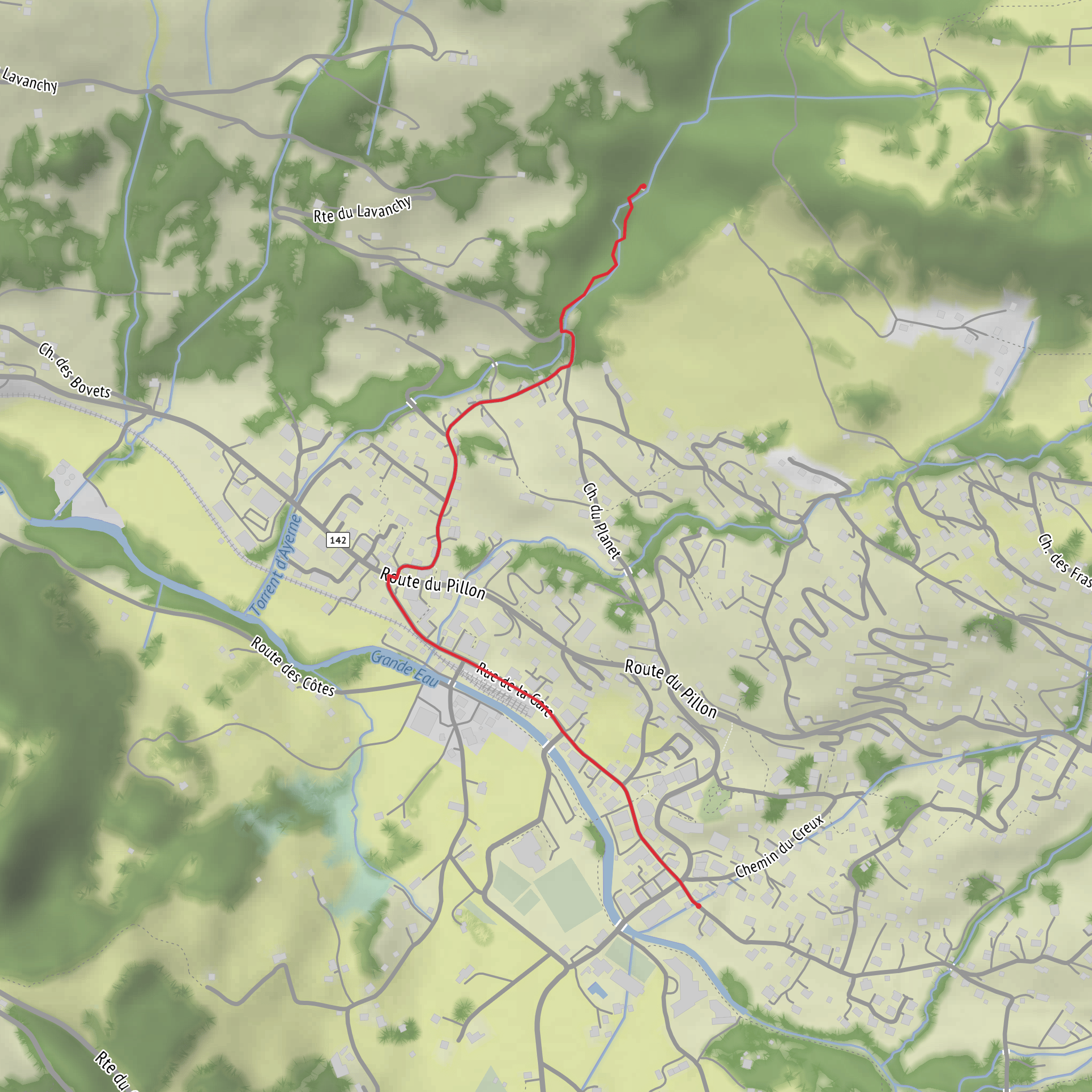 Cascade du Torrent mobile static map