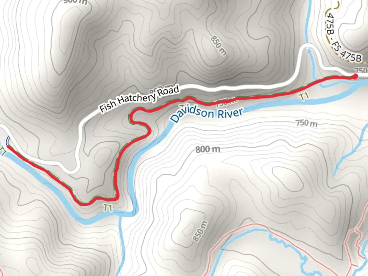 An image depicting the trail Davidson River Walk and its surrounding area.
