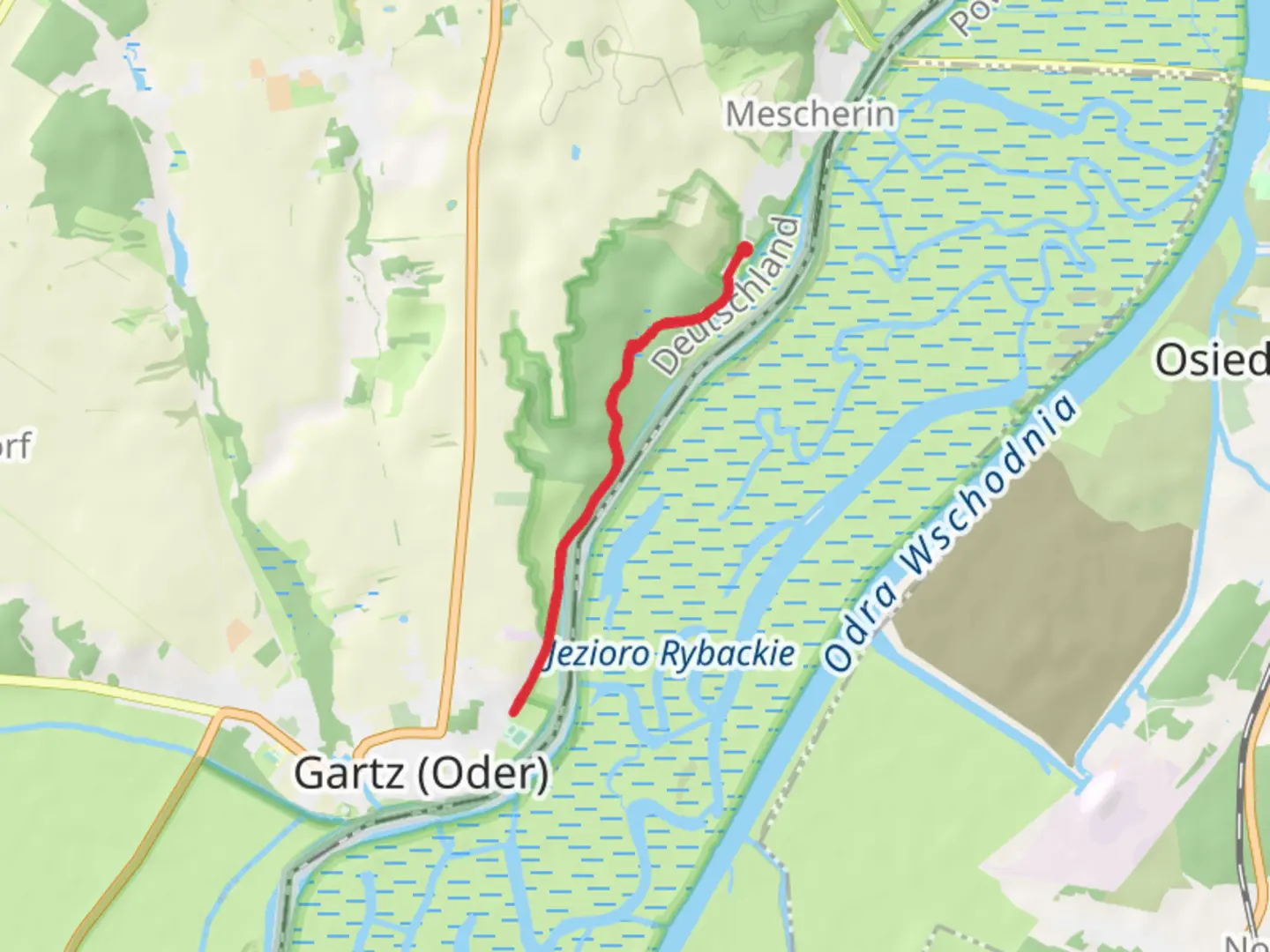 An image depicting the trail Schreyweg and its surrounding area.