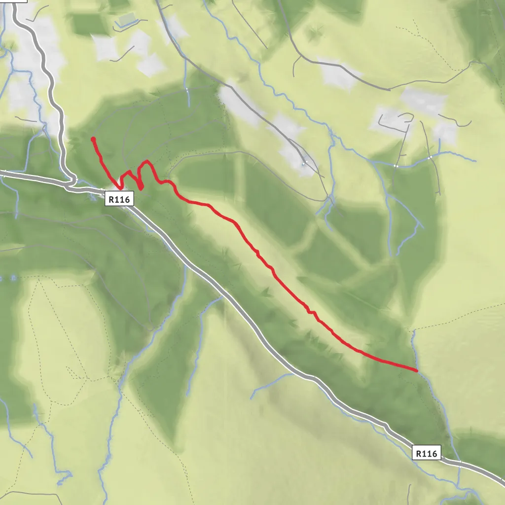 Tibradden Mountain Trail mobile static map