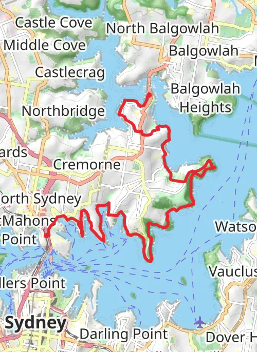 Hike on Spit - Milsons Point mobile static map