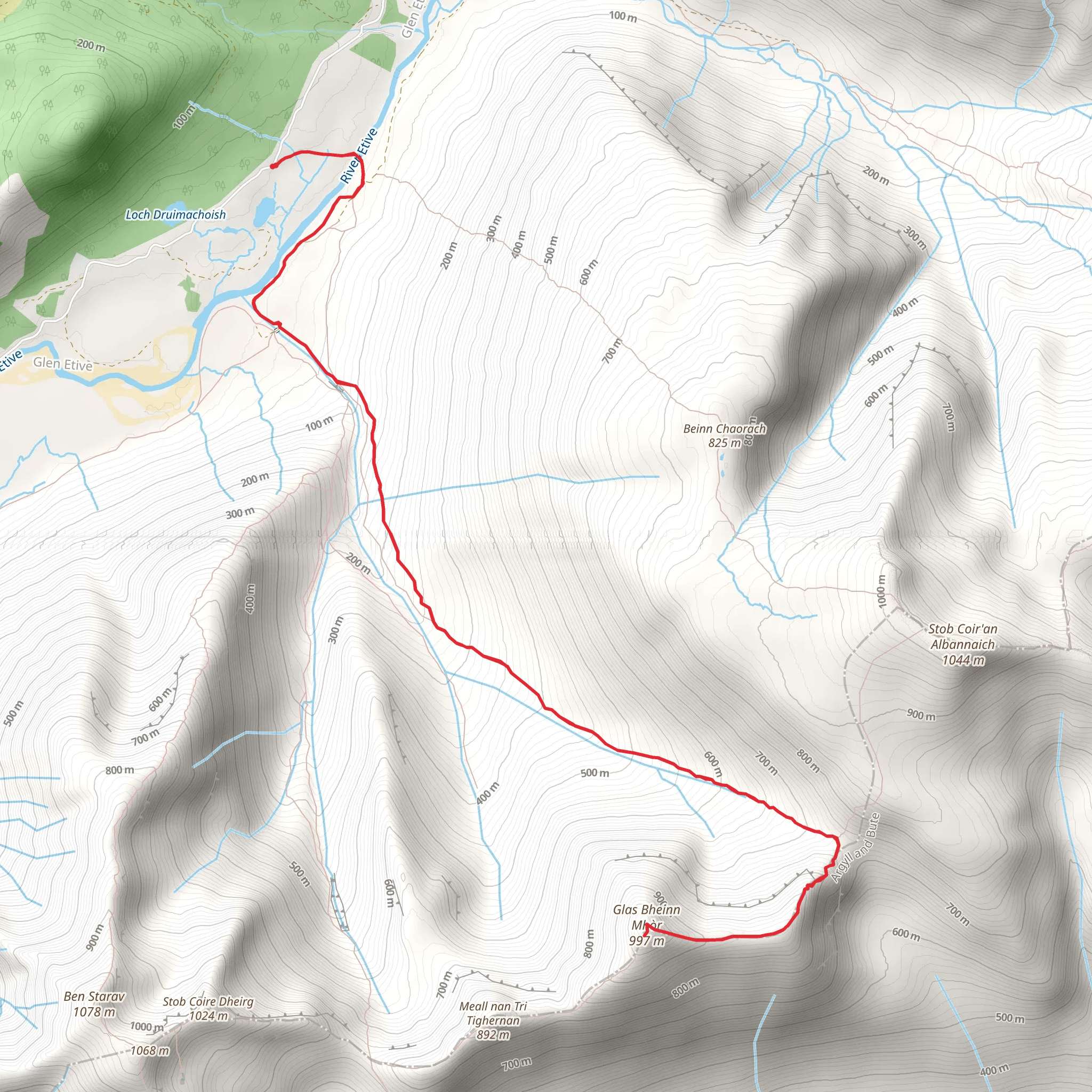 Glas Bheinn Mhòr mobile static map