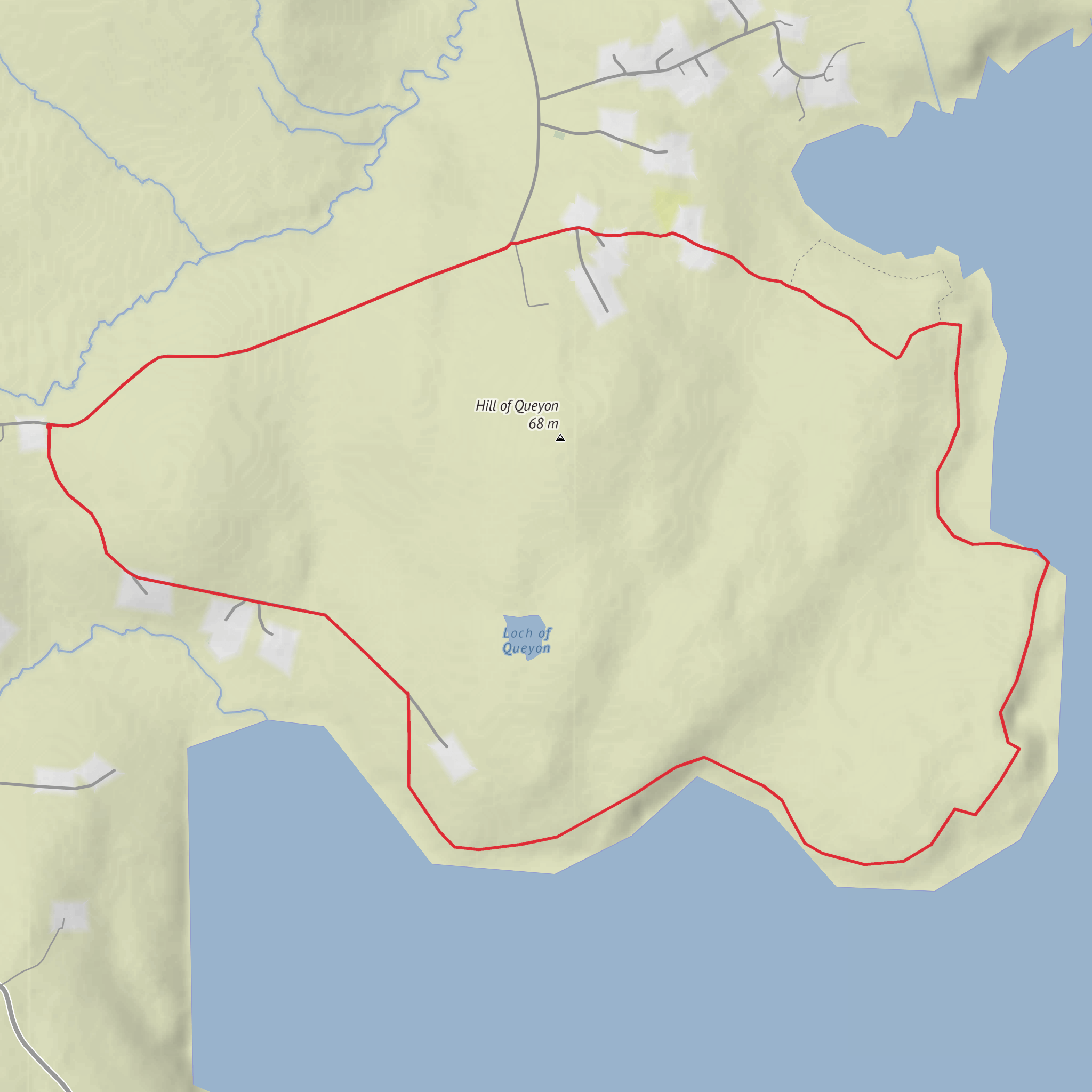 White Wife, Skerry of the Hoga, The Helliack and Haa of Aywick Loop mobile static map