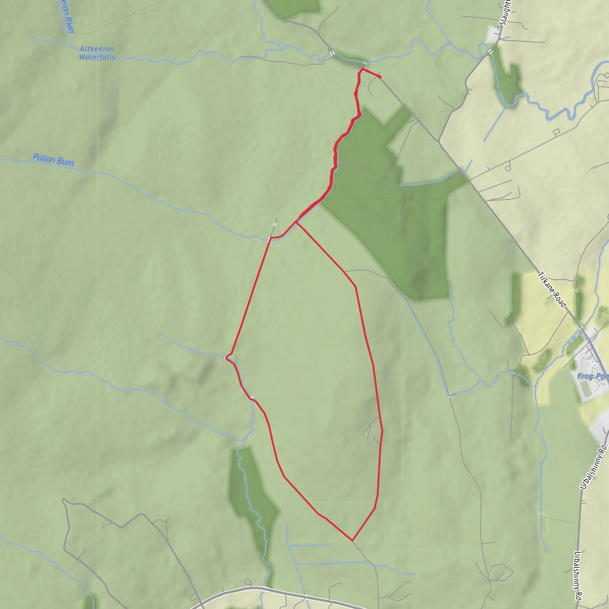 Sli An Chairn - Carntogher Way - Seefin Trail mobile static map