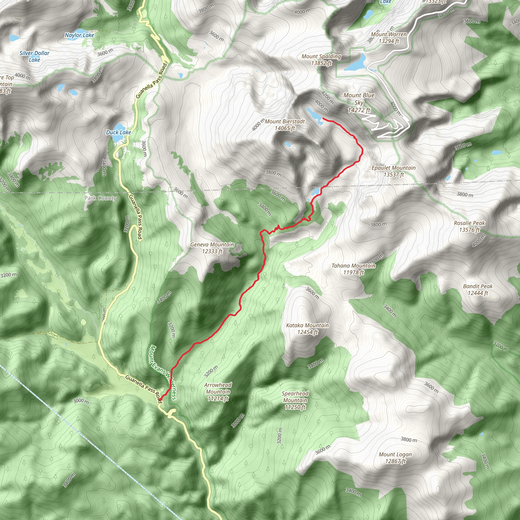 Abyss Lake Trail mobile static map