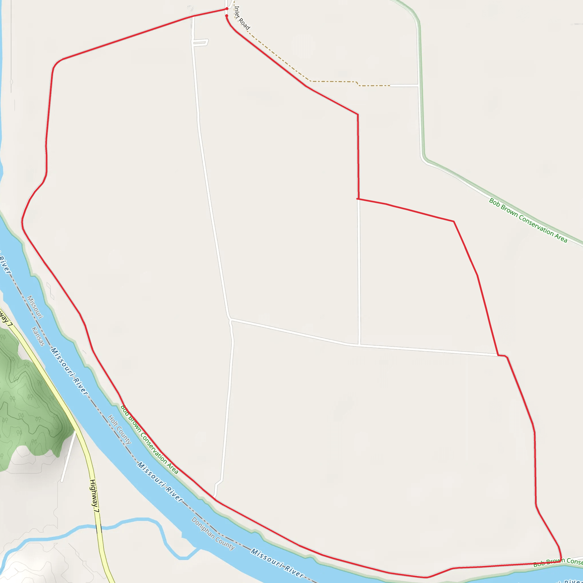 Missouri River Loop mobile static map
