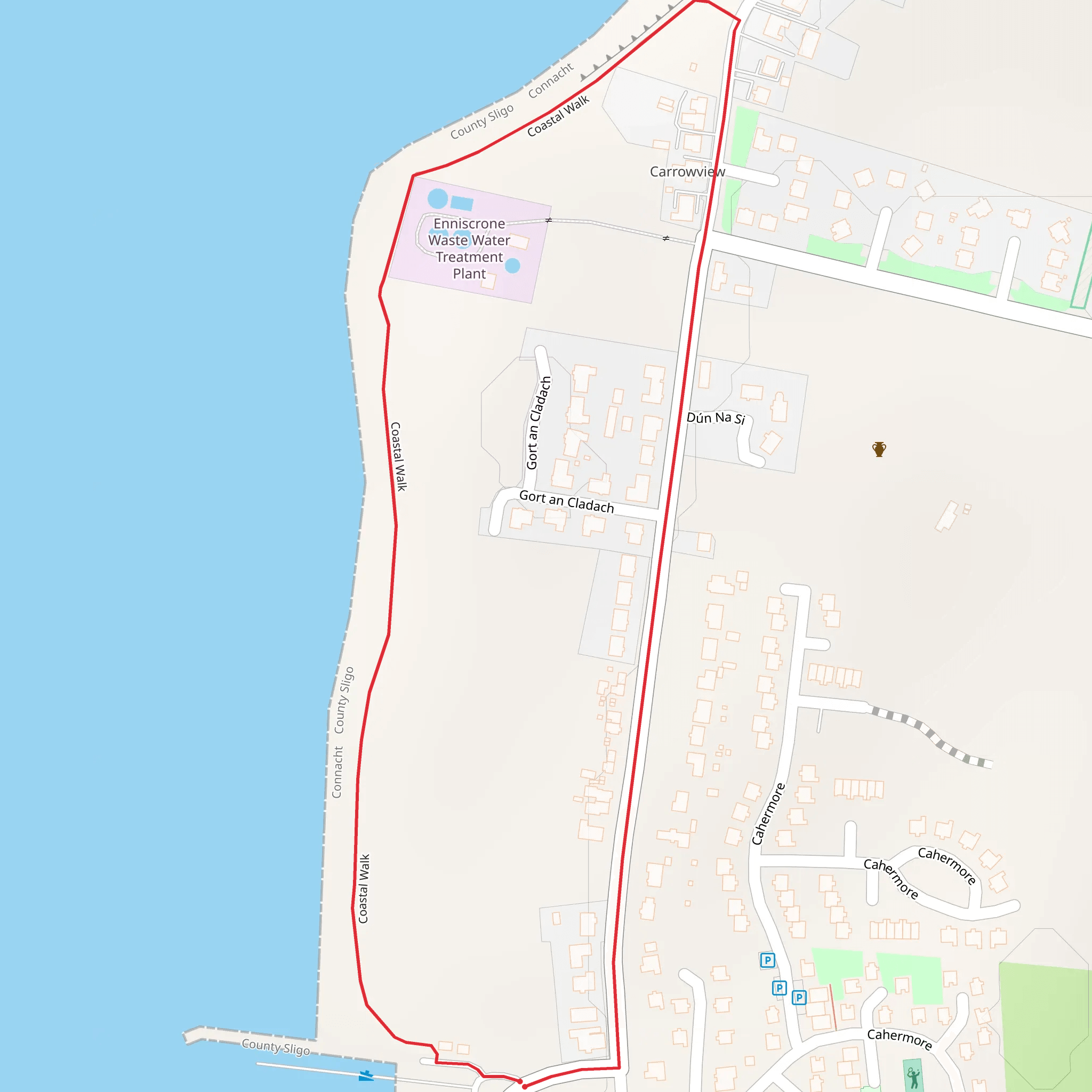 Enniscrone Coastal Loop mobile static map