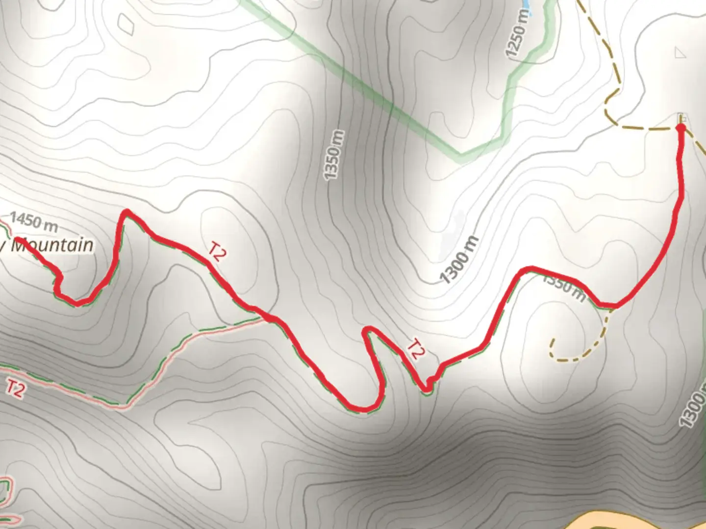 An image depicting the trail Scaly Mountain Trail and its surrounding area.