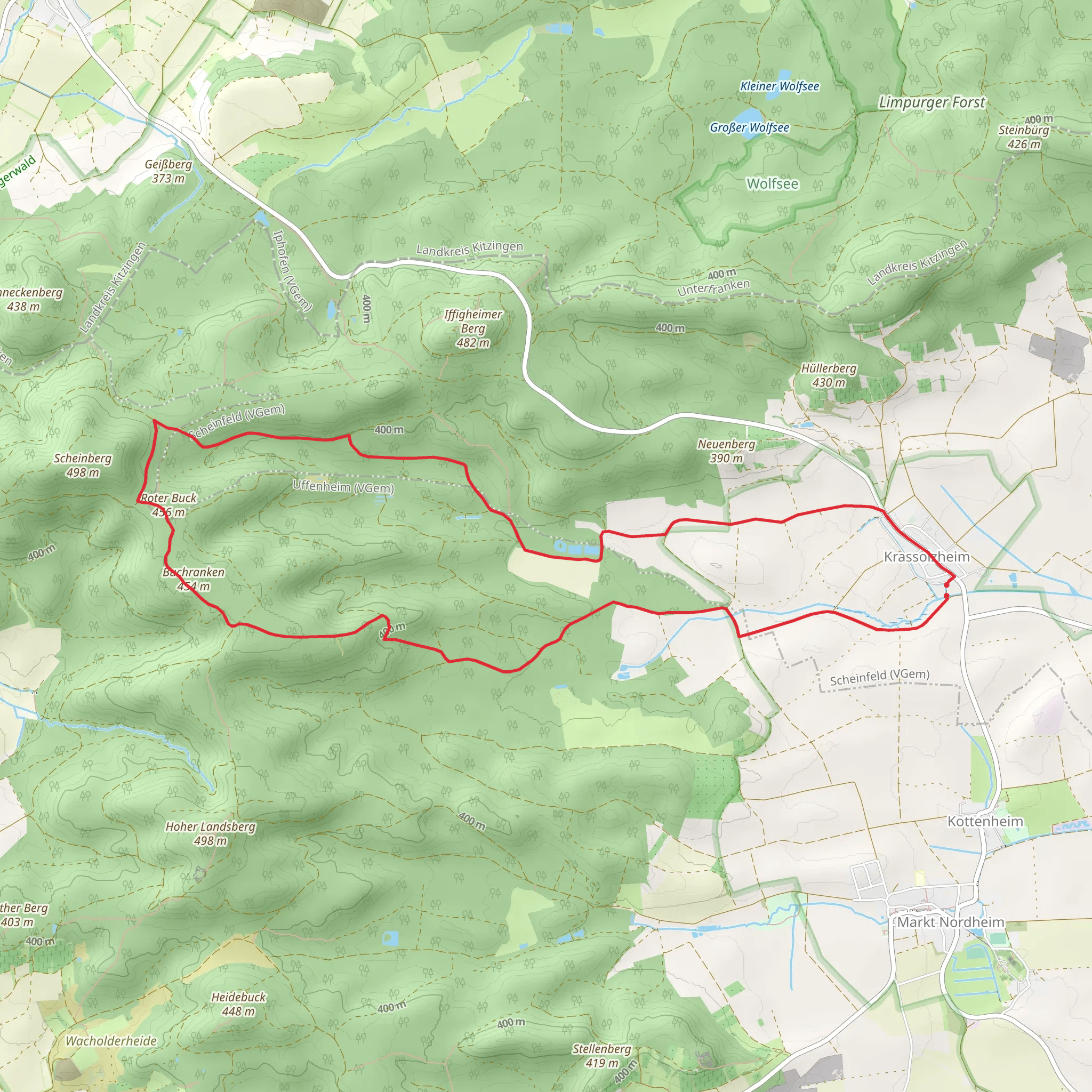 Sugenheim Rundweg mobile static map
