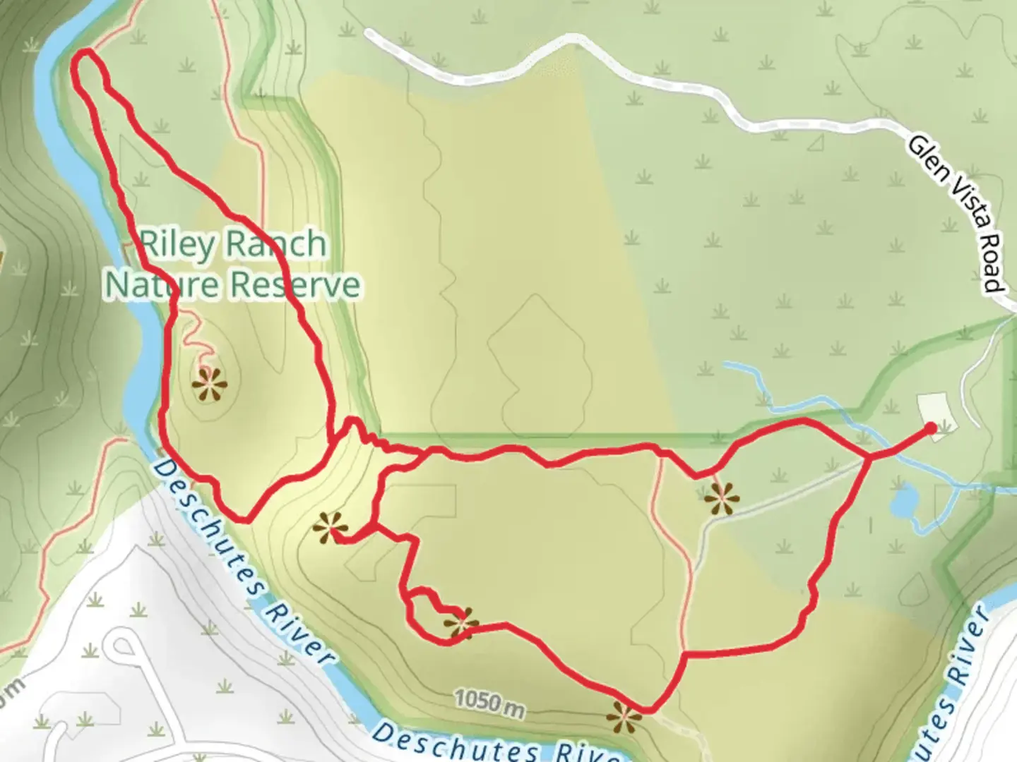 An image depicting the trail Juniper Loop Trail and Canyon Loop Trail and its surrounding area.