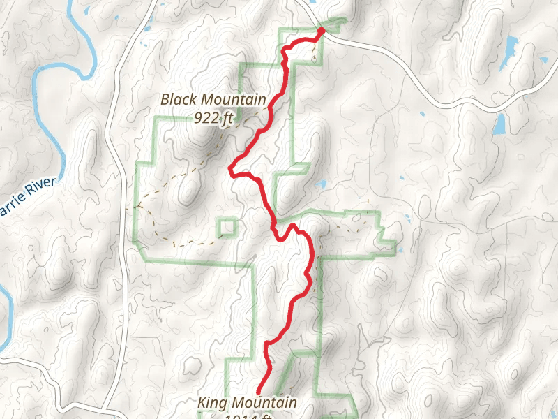 Uwharrie Trail from High Pine Church Road - South