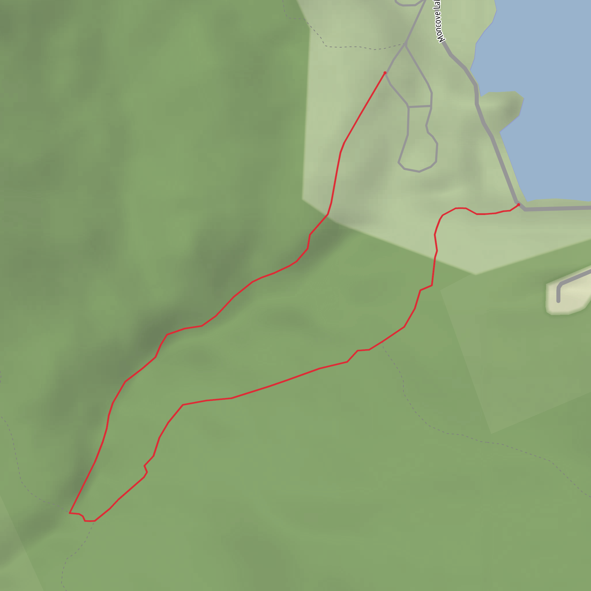 Devils Creek Trail mobile static map
