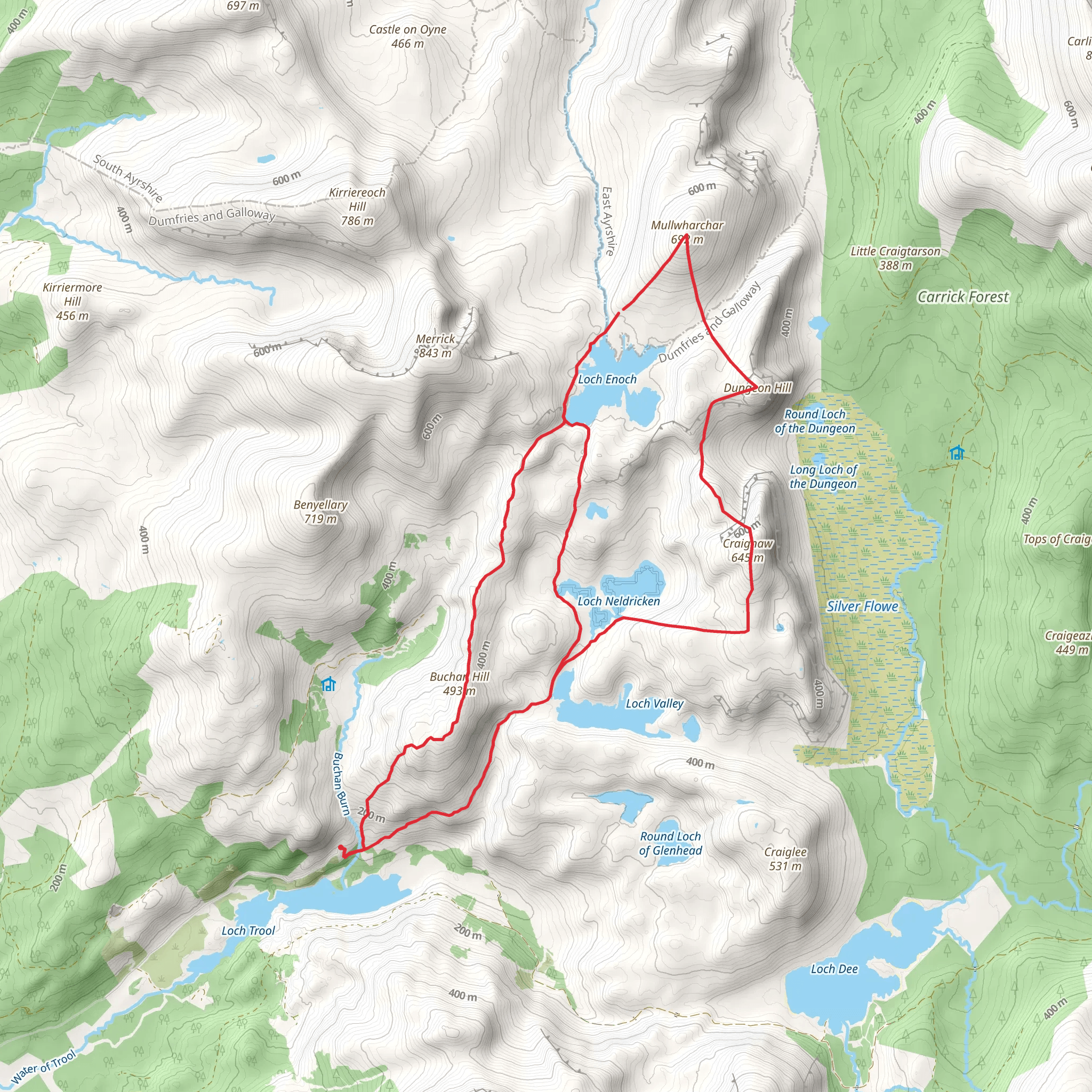 Dungeon Hill Loop mobile static map