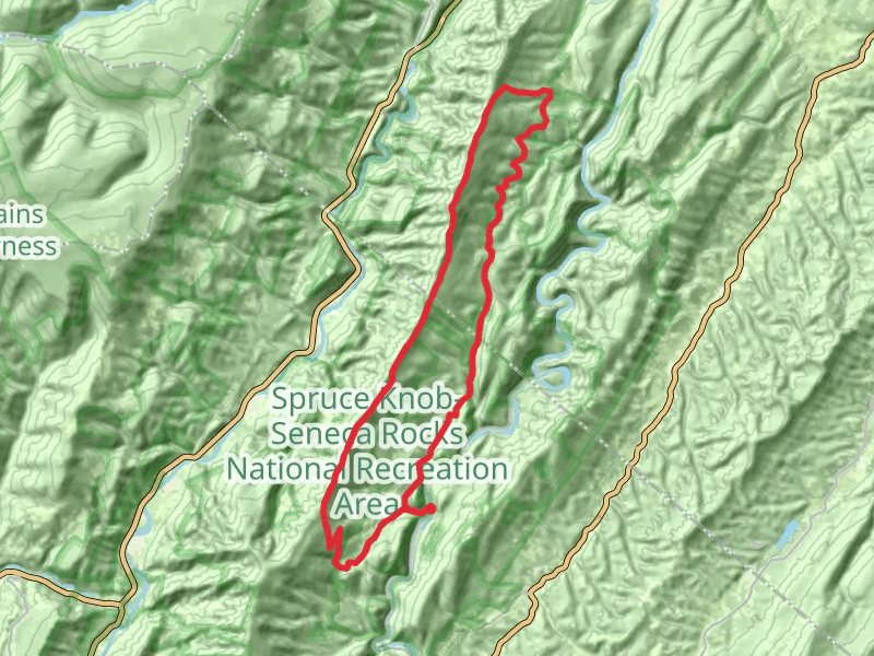 North Fork Mountain Trail and Smoke Hole Road Loop
