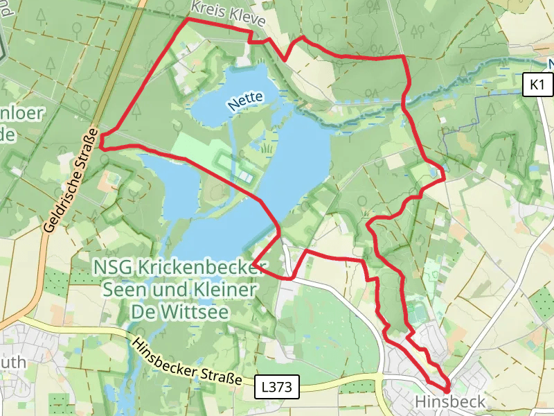 Glabbacher Bruch via Hinsbecker Hoehen