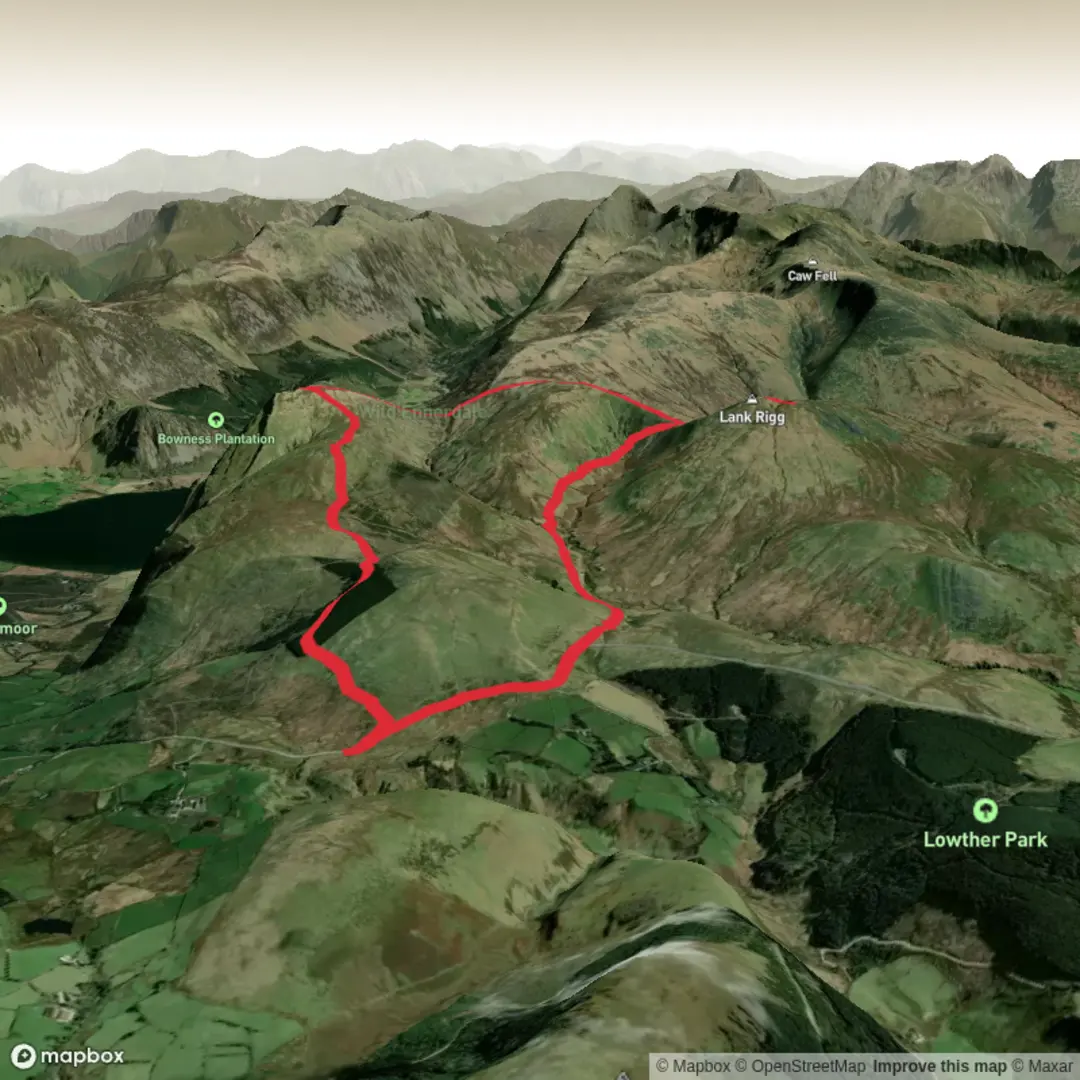 An image depicting the trail Grike, Crag Fell & Lank Rigg and its surrounding area.