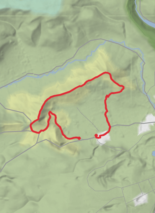 Hike on Mam Tor, Back Tor and Lose Hill Loop - Castleton mobile static map