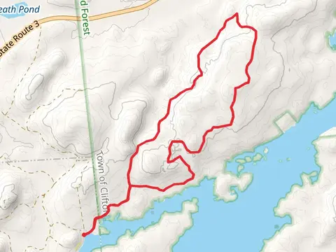 Peavine Swamp Trail via Oswegatchie River Loop