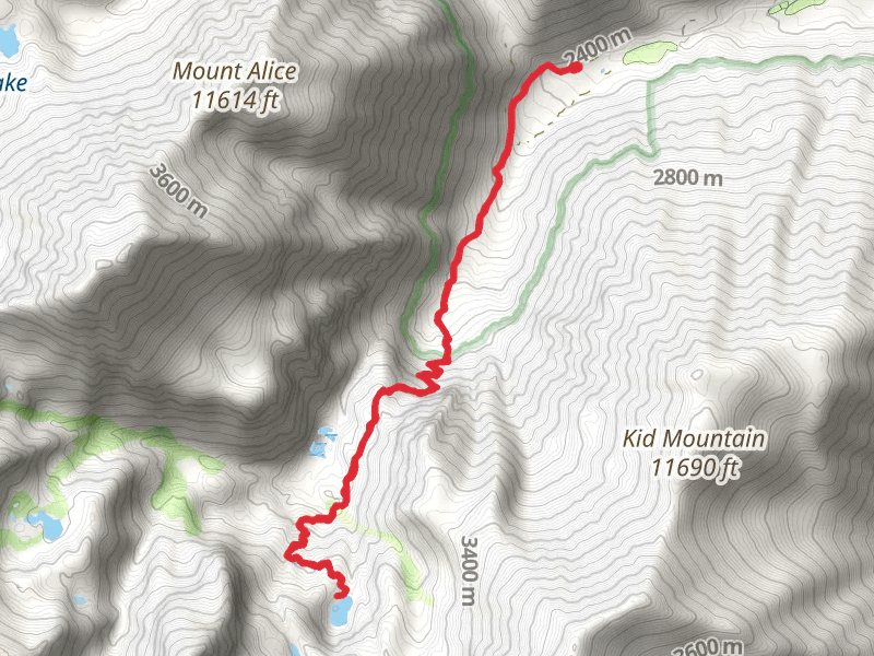 South Fork Big Pine Creek to Brainerd Lake