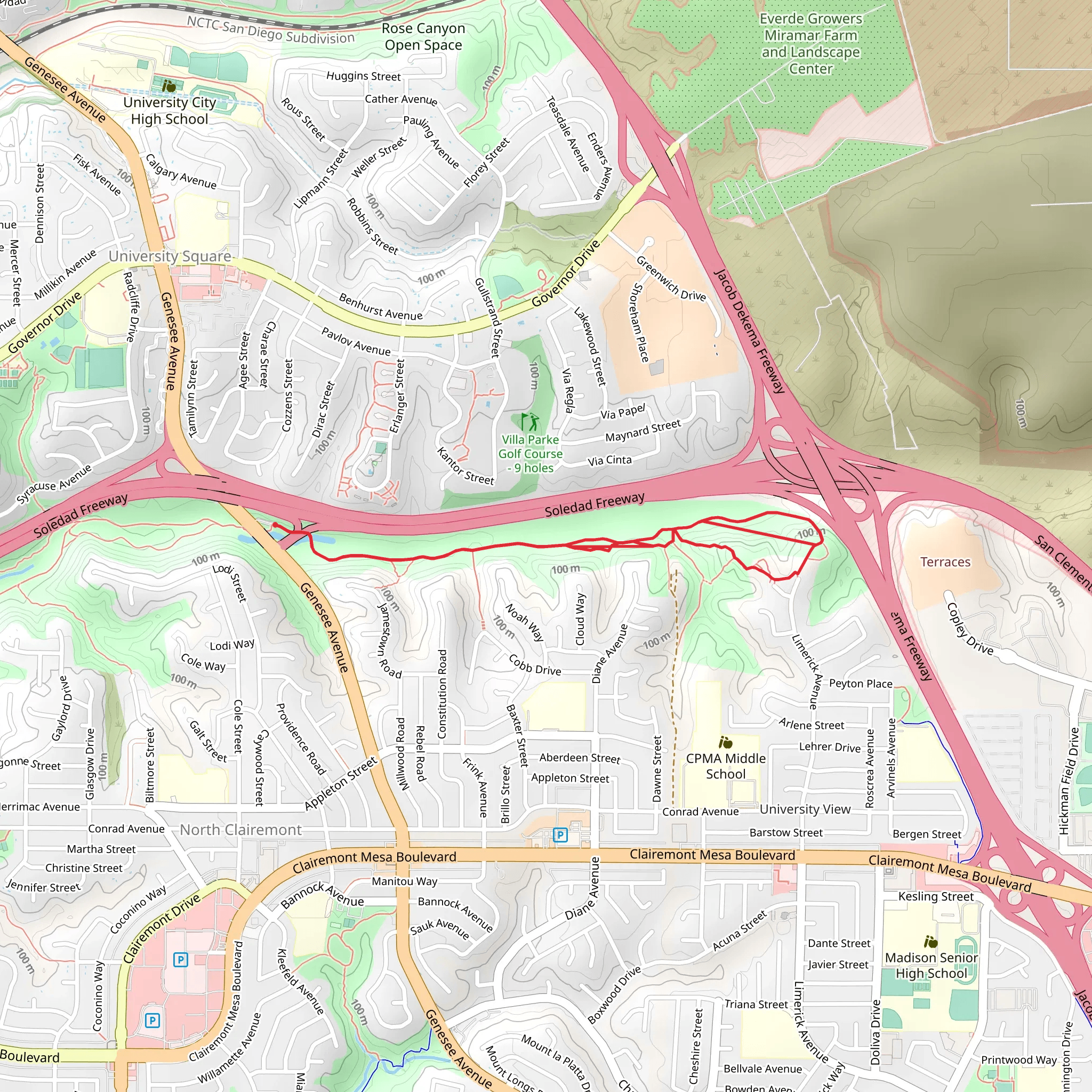 Limerick and Kroc Trail mobile static map