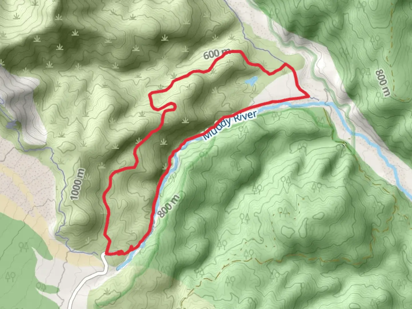 An image depicting the trail Lava Canyon Loop Trail and its surrounding area.