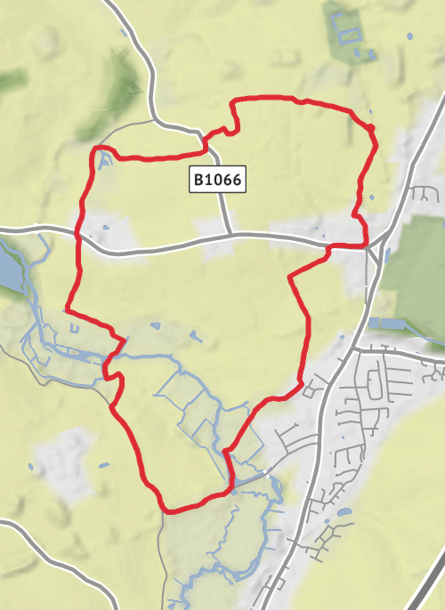 Hike from Long Melford mobile static map
