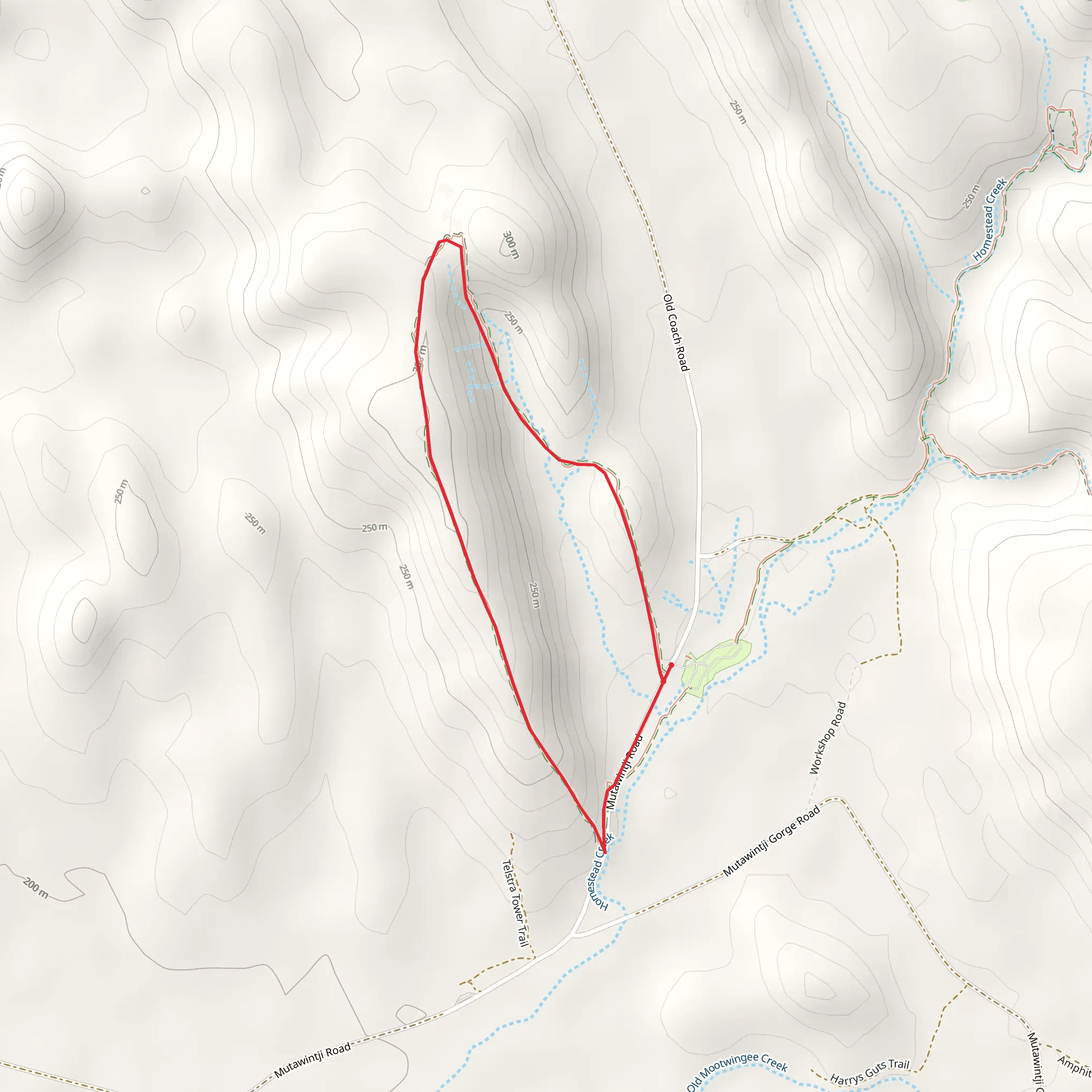 Western Ridge Track mobile static map